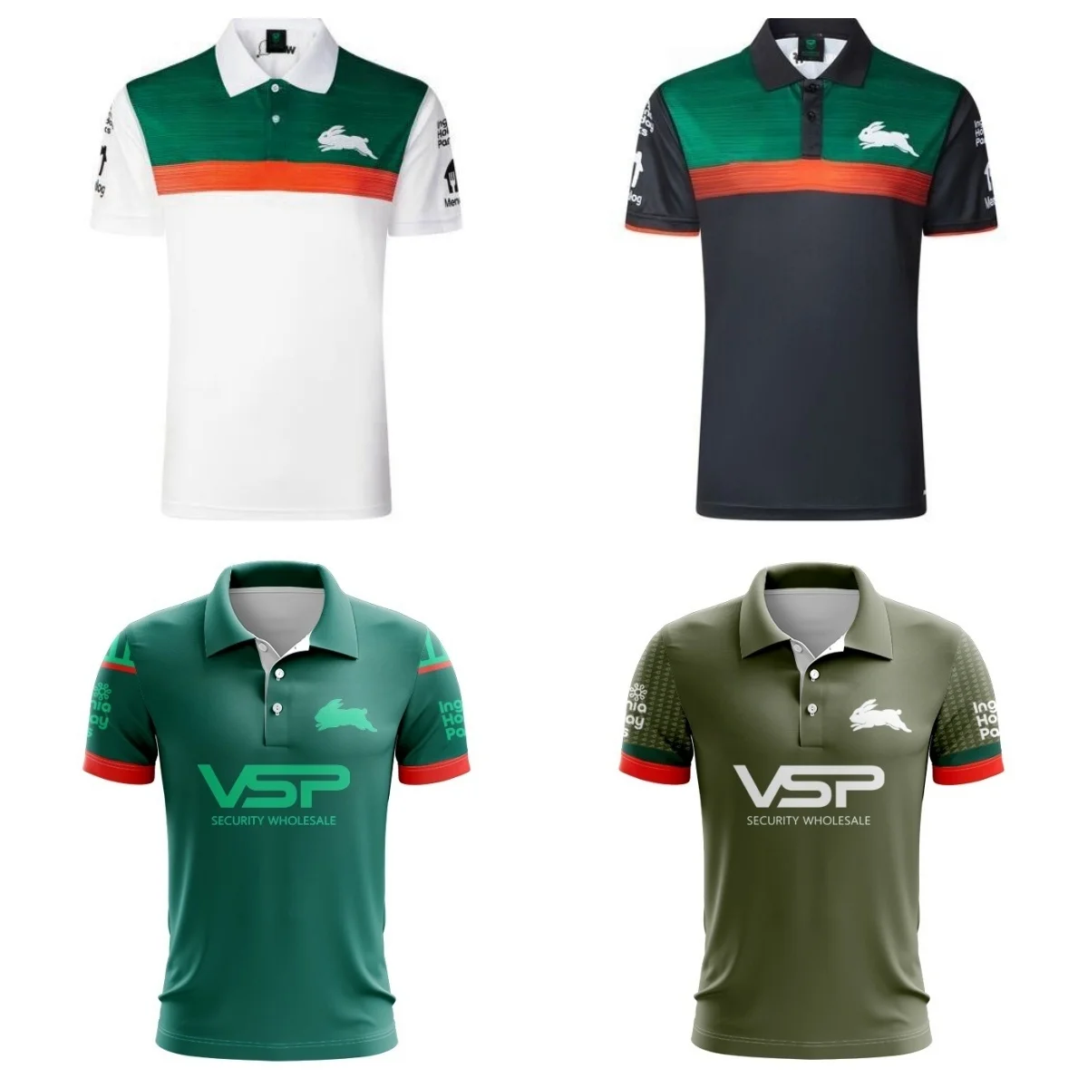 

Rabbitohs 2025 Players Black Polo Shirt-high quality