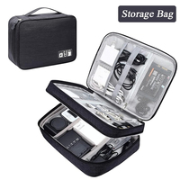 Portable Digital Storage Bag USB Gadget Waterproof Cable Organizer Pouch Travel 3C Electronics Devices Accessories Pack Supplies