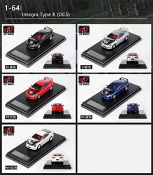 LCD 1:64 INTEGRA TIPO R DC5 Modello di veicolo da collezione pressofuso