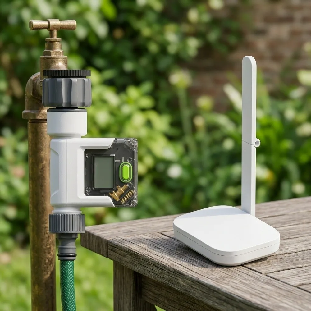 For Outdoor Garden Use Outdoor Hose Meter Outdoor Faucet Flow Meter With Display Water Flow Gauge Irrigation Flow Monitor