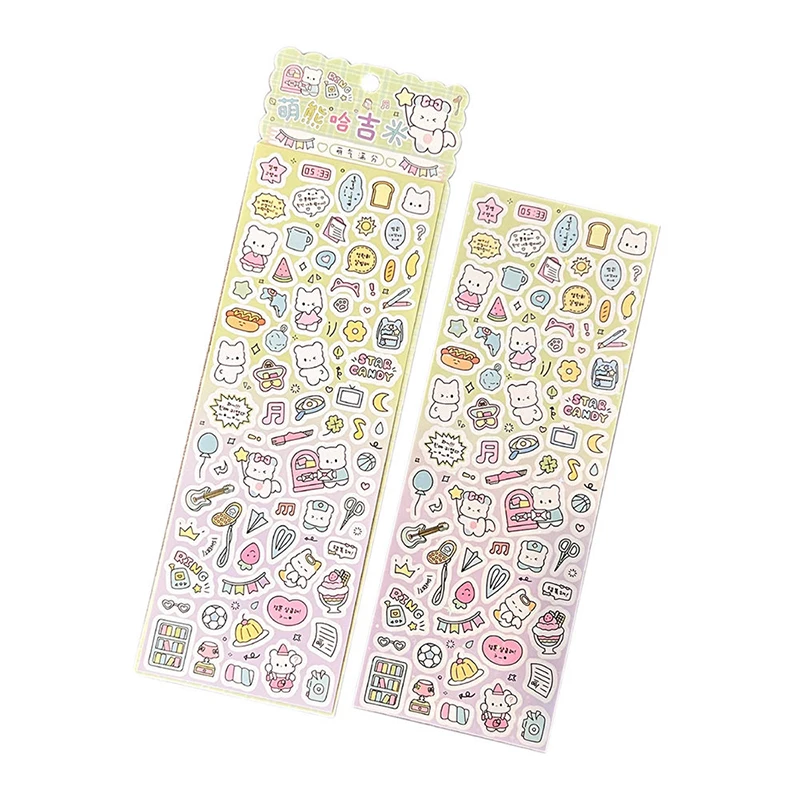 Cute Creative Stickers Hand Account Book DIY Stickers Cute Material Stickers Idol Card Photo Album Stationery Decoration Sticker