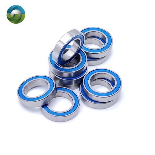 Imagen 2 del producto 4 Uds 6802 2RS rodamiento 15x24x5mm piezas de reparación de pivote de bicicleta 6802 2RS rodamientos de bolas 6802-2RS sellado azul