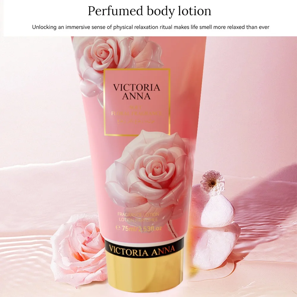 VICTORIA ANNA Floral Hand Cream Lotion For Women Hydrating Moisturizing Anti-chapping Smooth Skin Perfumed Hand Care 75ML