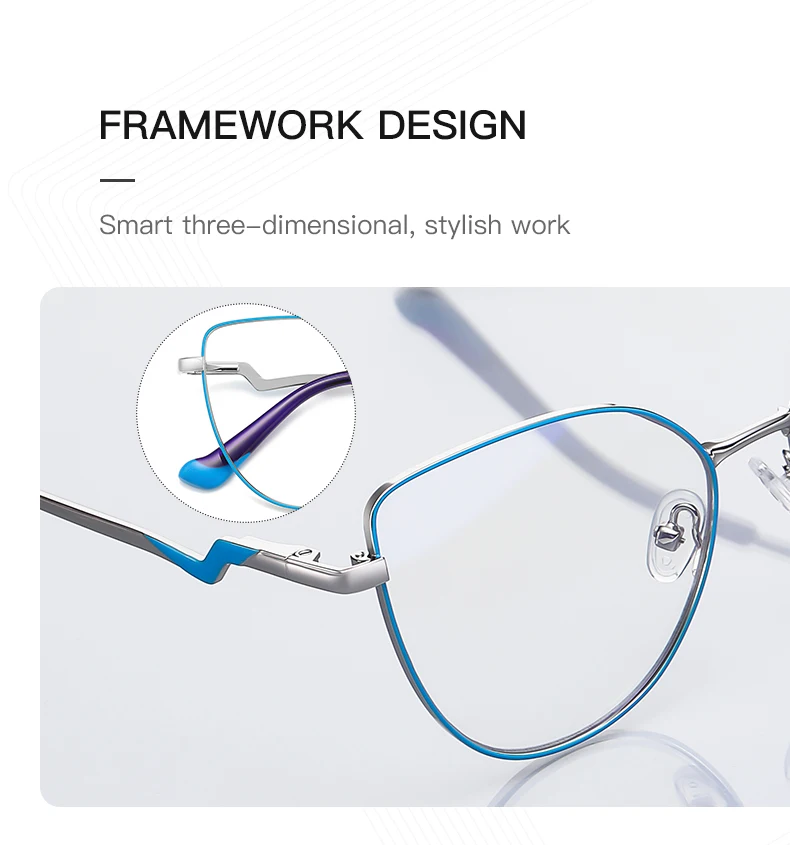 JMISUS Cat Eye Photochromic Anti Blue Light Blocking Reading Glasses for Women Myopia Hyperopia Prescription Optical Eyeglasses