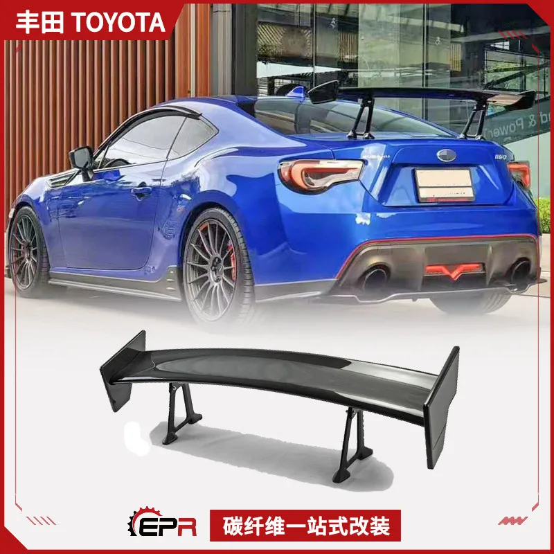 

Подходит для Toyota FT86 Subaru BRZ, модифицированный спойлер STI из углеродного волокна, фиксированное ветровое крыло GT, установка заднего крыла