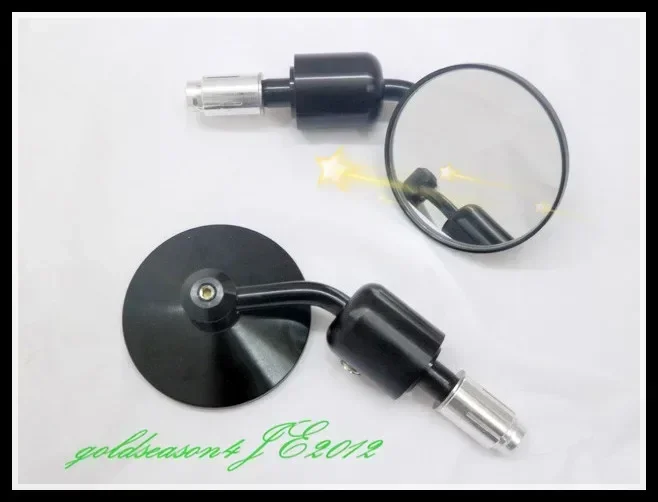

Black CNC Aluminum 3" Handle Bar End Mirrors 7/8" Motorcycle Side Rearview