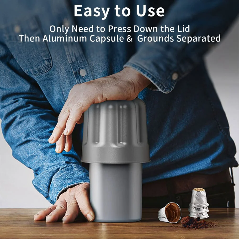 

A68M-1 Piece Aluminium Coffee Capsule Recycler Box Coffee Capsule Recycler Box Small Size Coffee Capsule Recycling Bucket Tool