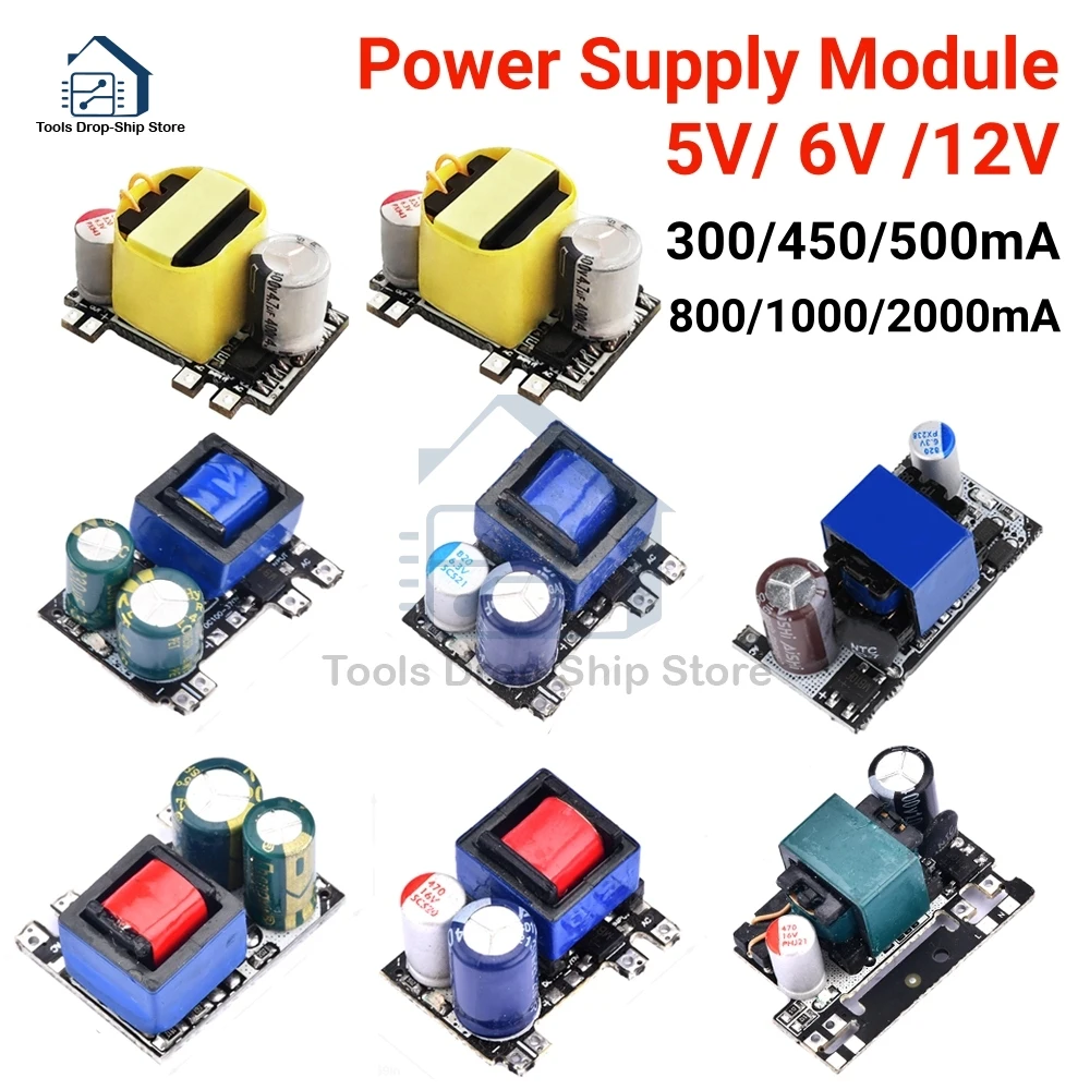 AC-DC 5V 2000mA 12V 1000mA 24V 500mA 10W Precision Buck Converter AC 220V to 5V DC step down Transformer power supply module