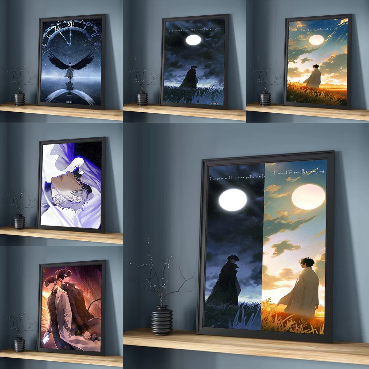 

For Home Interior Decoration Room Anime Omniscient R-Reader V-Viewpoint Poster Canvas Wall Art Mural Gift Bedroom Decor Vintage