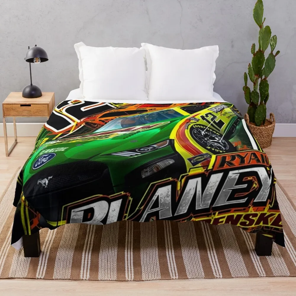 

Ryan blaney Throw Blanket Anti Shedding Soft Fuzzy Blanket for Home