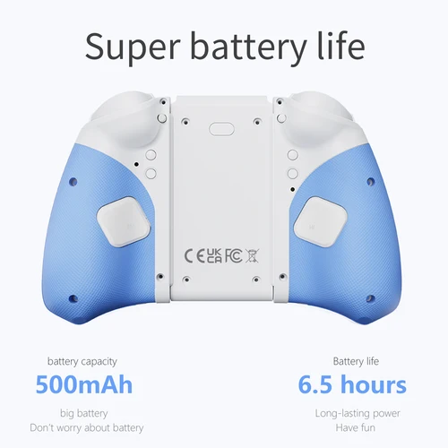Imagen 2 del producto LinYuvo Gamepad KS33 para Switch & Switch Lite con botones mecánicos, movimiento giroscópico de 6 ejes, 7 luces coloridas y programación Macro