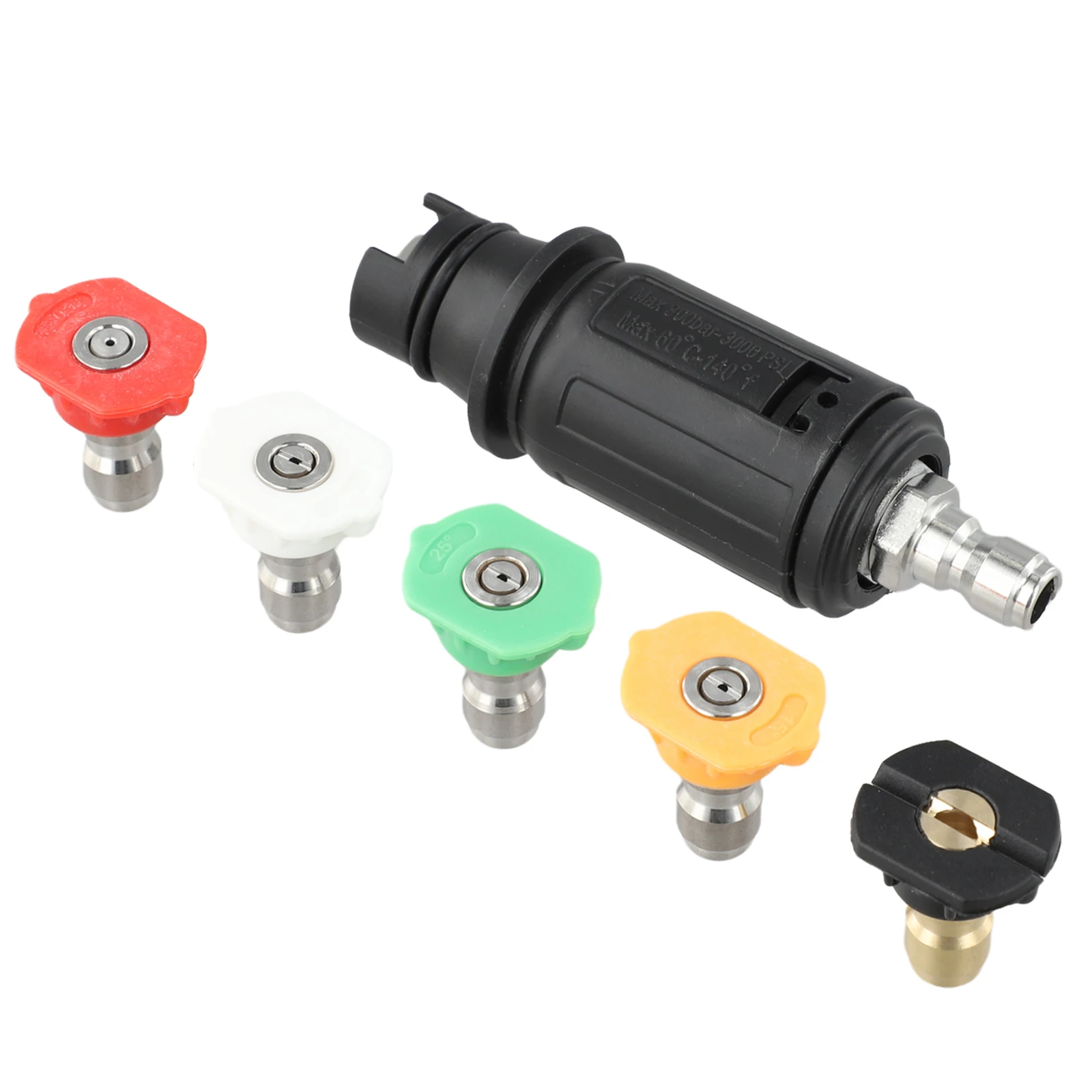 Multi-Spray Tips Adjustable Pressure Washer Compatible Pressure Washer Accessories Nozzle Tips 5 Nozzle Tips Included