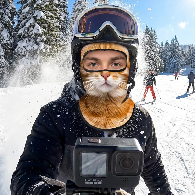 Musion Unisex Balaclava Cycling Sports Hat Fashionable Animal Design Windproof Sun-Proof Breathable for Motorcycle Skiing