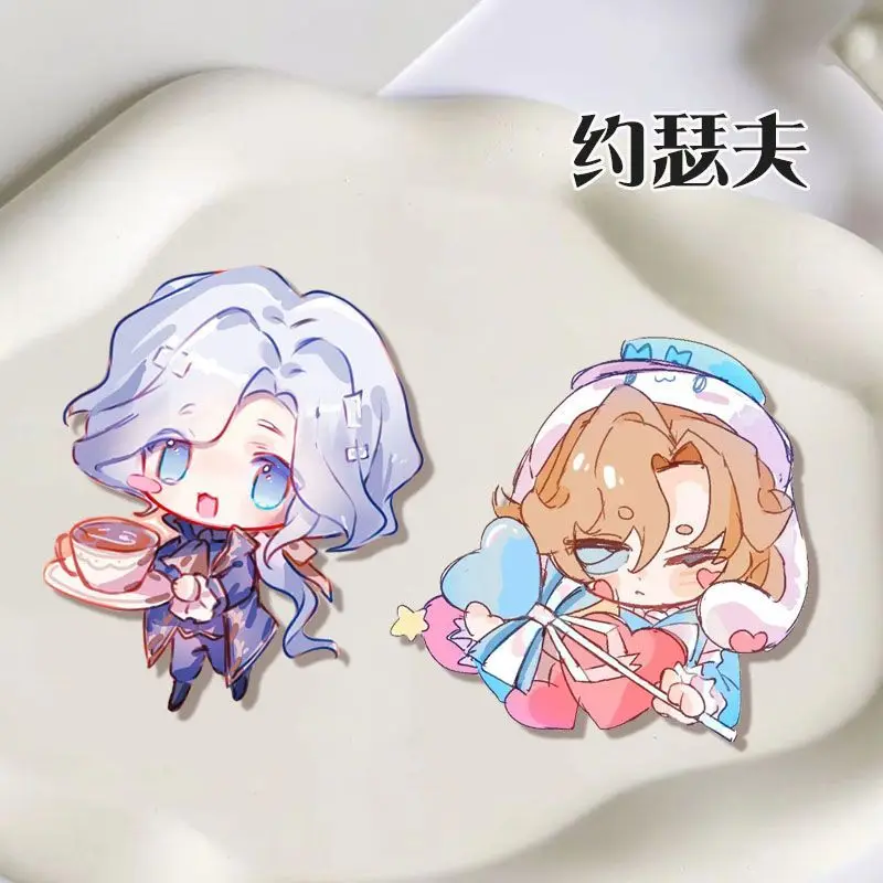 دبابيس شارة أنيمي تأثيري للملابس ، ديكور حقيبة الظهر ، هدايا زميل الدراسة ، لاعب الهوية ، جوسيف ، ديسولنيرز