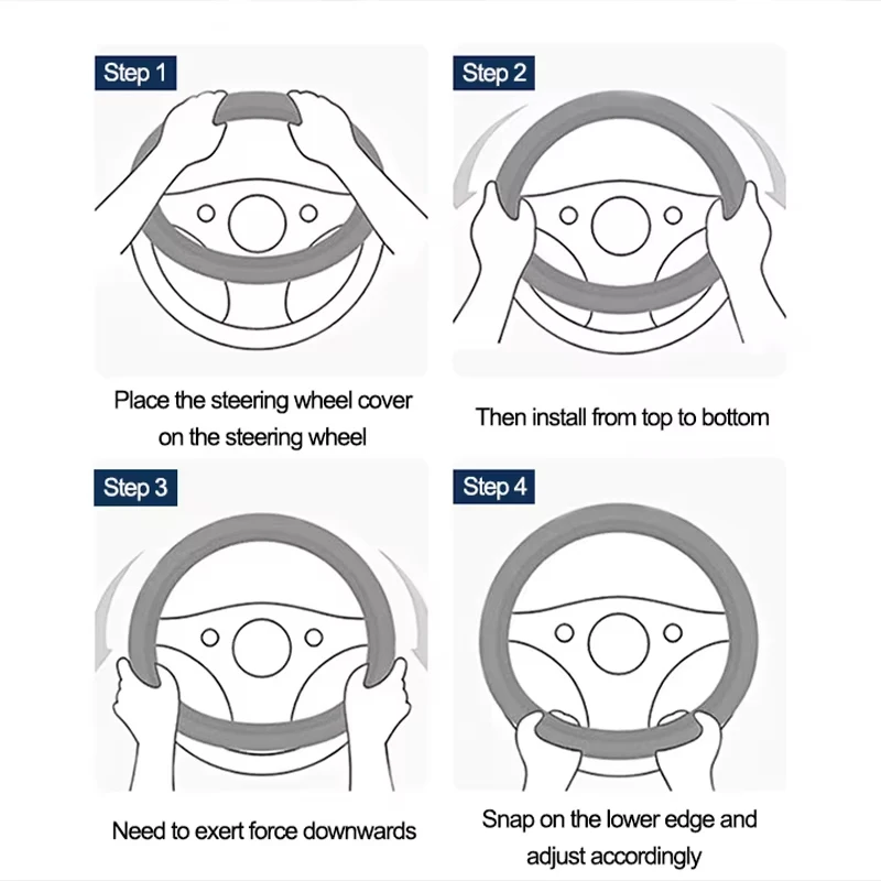 Car Steering Wheel Cover for BYD Song PLUS DMI Pro 2019 - 2025 Ultra-thin Anti Slip Wear-resistant Auto Decoration Accessorie