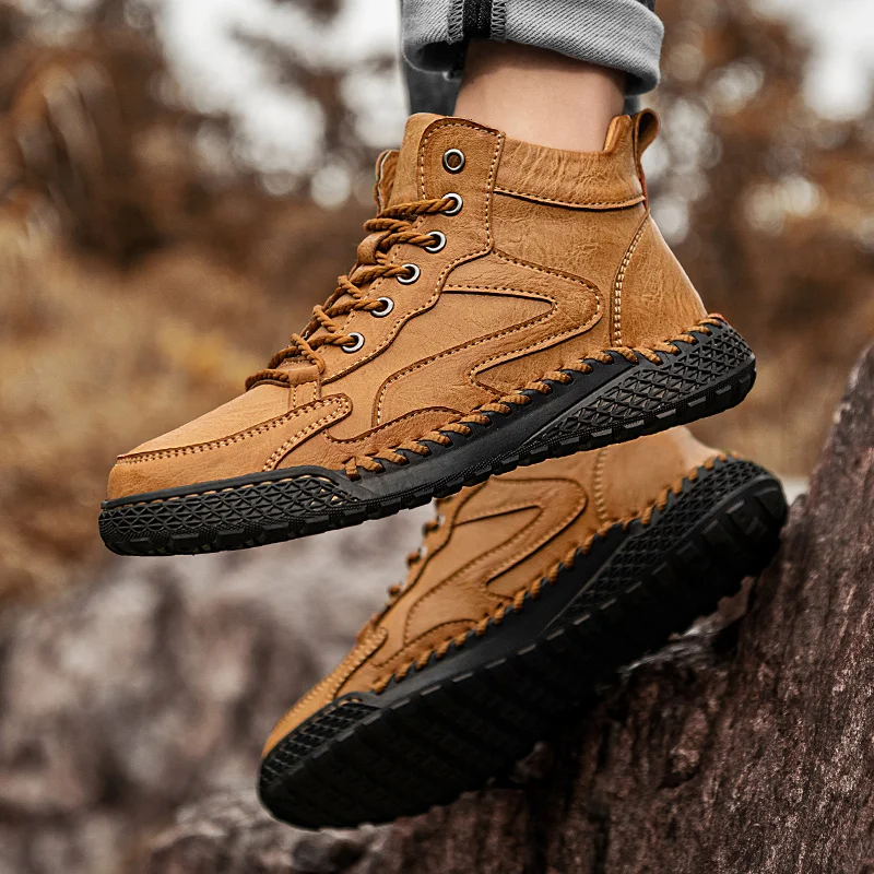 

Осенне-зимняя новая прошитая повседневная обувь, комфорт больших размеров, повседневная и универсальная, нескользящая и износостойкая, для занятий спортом на открытом воздухе.