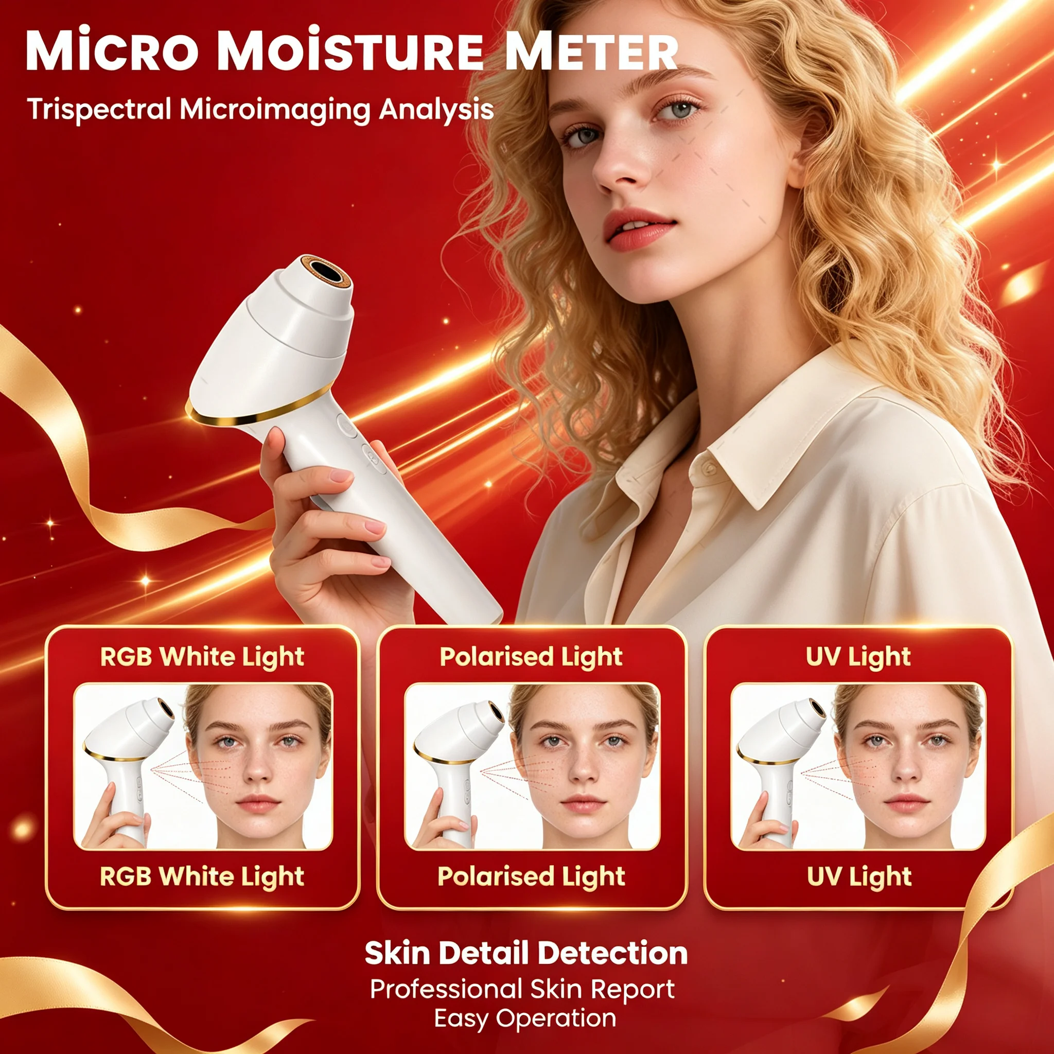 Professional 3D AI Magic Mirror Skin Analyzer Facial Scanner Dermatometer UV Face Detector Skin Diagnosis Machine For Beauty Sal