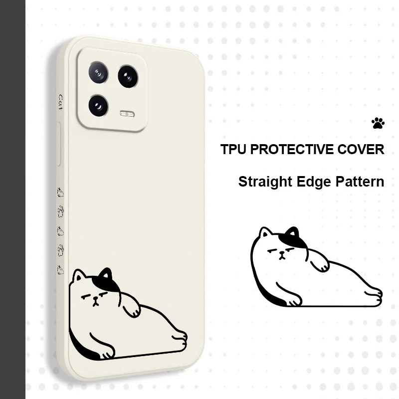 

A Dazed Cat Phone Case For Xiaomi 17 15 15T 14 14T 13 13T 12 12X 12T 12S Mi 11 11T 10 10T Pro Max Lite Silicone Cover