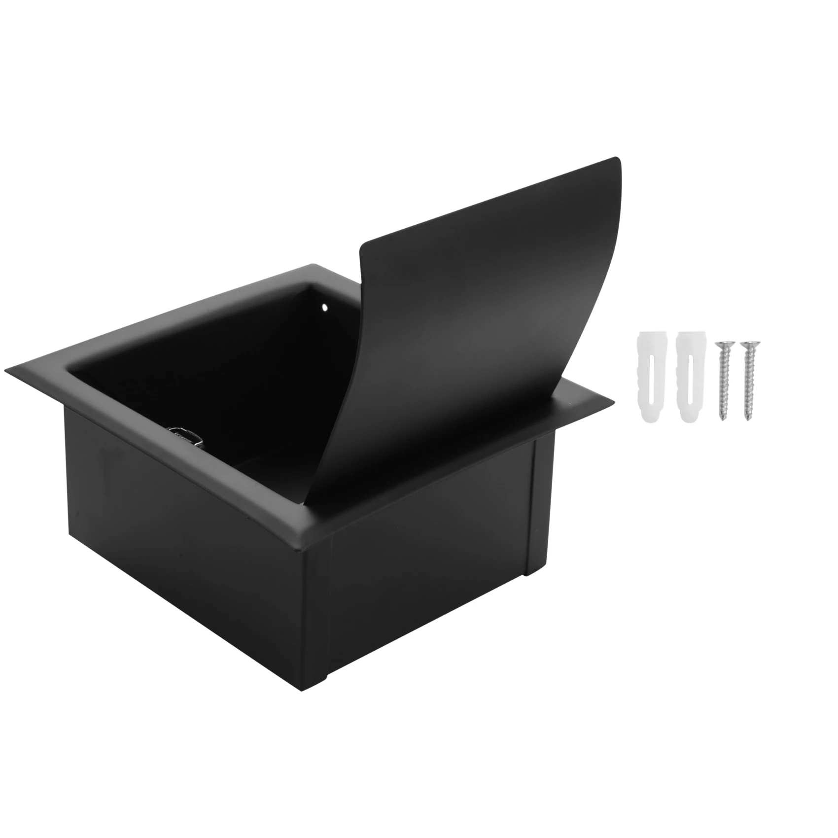 

A03F-Recessed Toilet Paper Holder,Stainless Steel Double Roll Paper Box For Bathroom,Wall-Mounted Paper Storage Rack