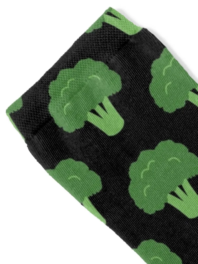 Broccoli Brocoli Vegetable Repeat Pattern Simple Food Illustration Socks shoes soccer anti-slip Mens Socks Women's