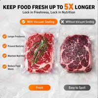 Purple Light Vacuum Sealer Machine, 6-in-1 Food Sealer with Strong Suction, Vacuum Packaging Machine for Meat, Vegetables 5