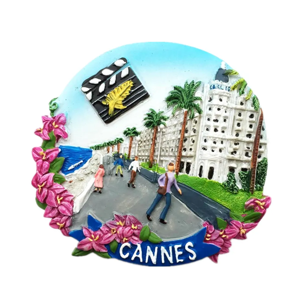 Frankreich schöne Cannes Menton Bordeaux touristische Souvenir Kühlschrank Magnete Dekoration Artikel Handwerk magnetische Kühlschrank Geschenke