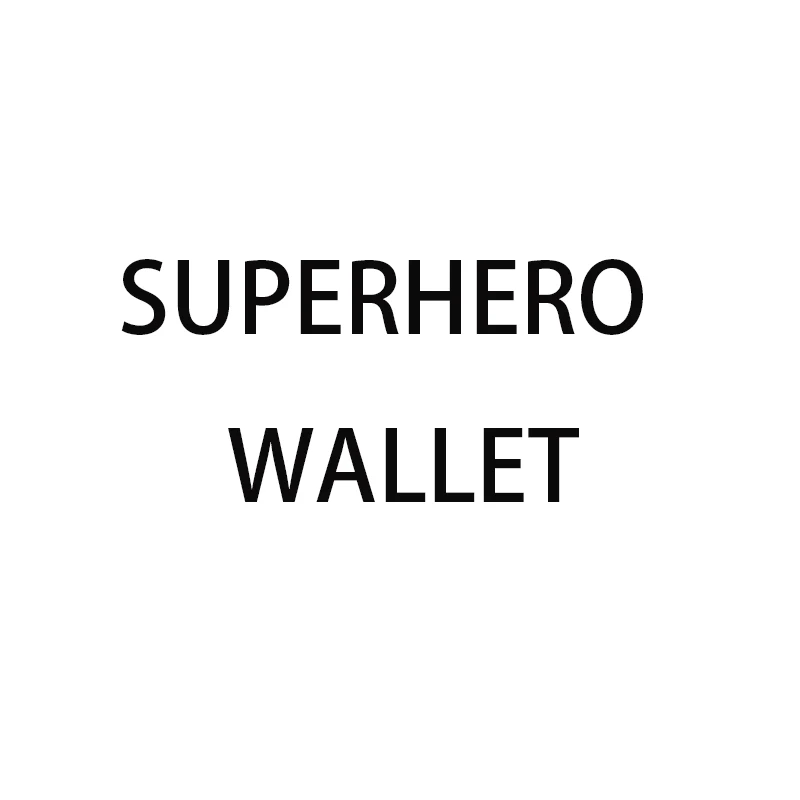 

Кошелек Superhero ID, минималистичный держатель для карт для мужчин