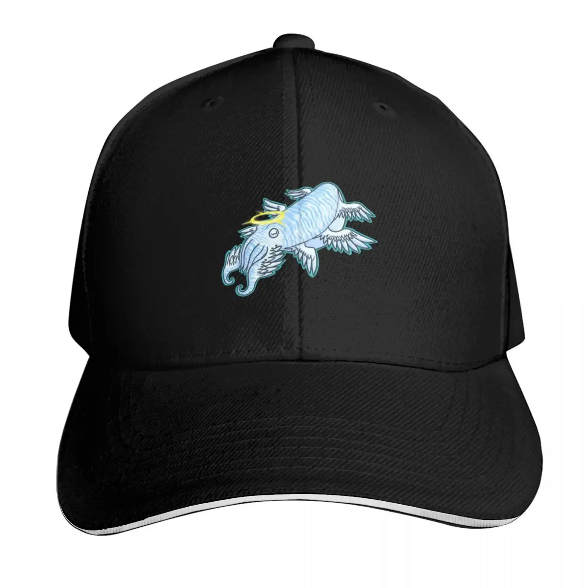 Sea Angels: Cuttlefish Baseball Cap Vintage Retro Embroidered Lightweight Packable Gift for Him Her