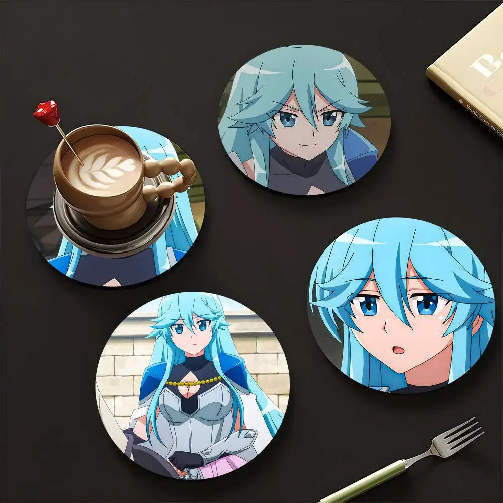1pc Louise Balze Anime Characters Wooden Coaster Colour Printing Cup Mat Home Desk Decoration Gifts
