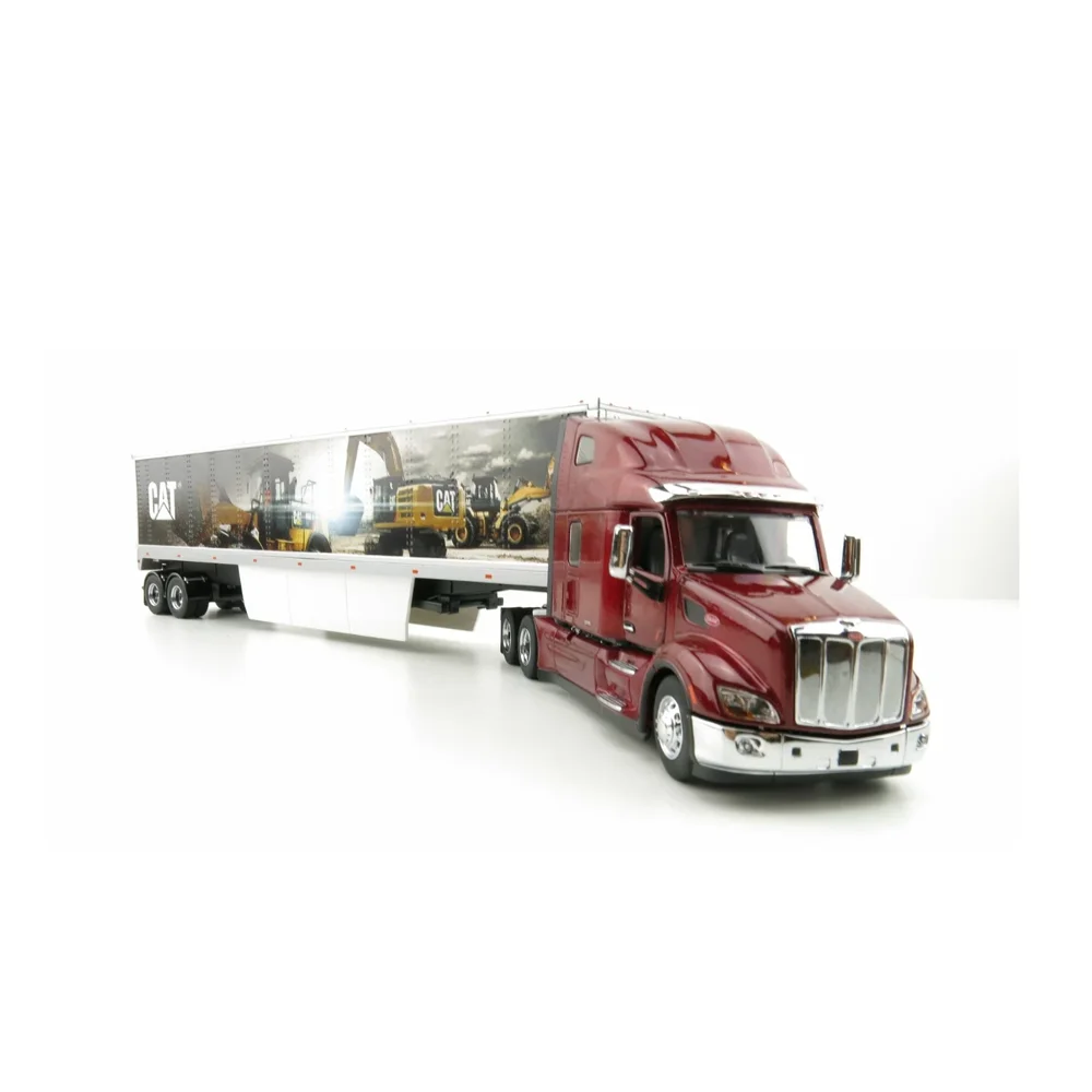 Jouet en alliage à l'échelle 1/50, modèle d'ingénierie DM - 579 remorques murales - CT660 - décoration de scène cadeau d'anniversaire pour garçon moulé sous pression