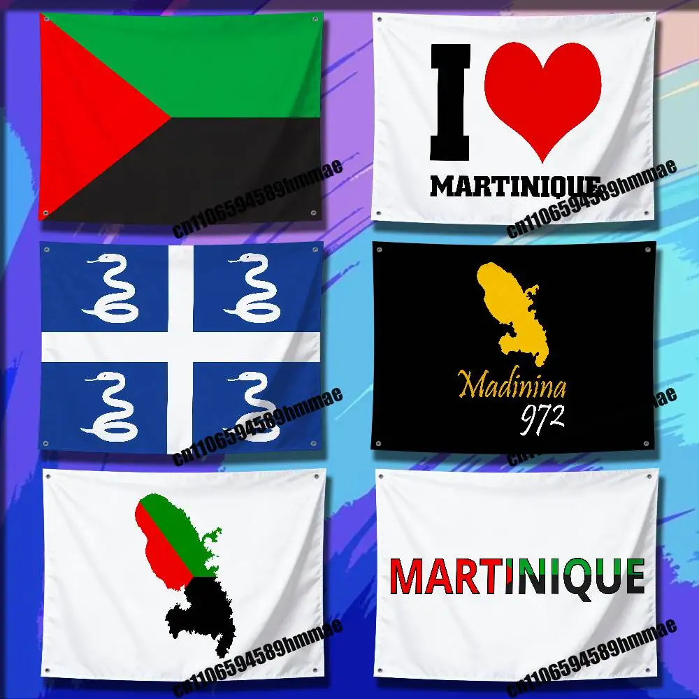 

For French MTQ Martinique France Map Flag 150*200cm 60*110cm 80*120cm 100*150cm 50*70cm Outdoor Wall Banner Tapestry Cover