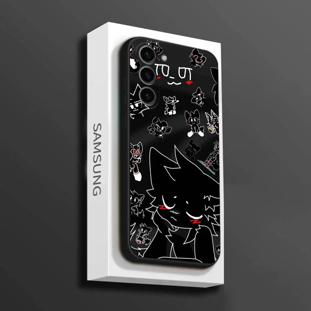 Cartoon B-Boykisser Phone Case For Samsung Galaxy A 73,72,51,53,52,71,22,5G,Note,J7,8,9 Soft Black Cover