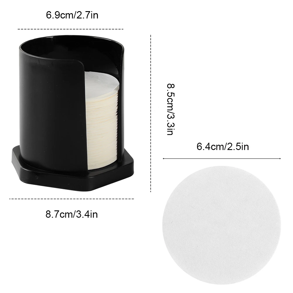 CAFEMASY Coffee Filter Paper Holder for Aeropress With 371pcs Packed Filters for Replacement for Aeropress Espresso Coffee Maker