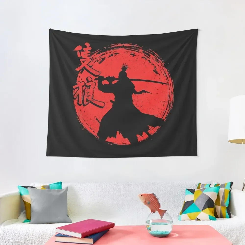 

One-armed Wolf red sun 3 Tapestry Wall Hangings Decoration Decor For Bedroom Tapestry
