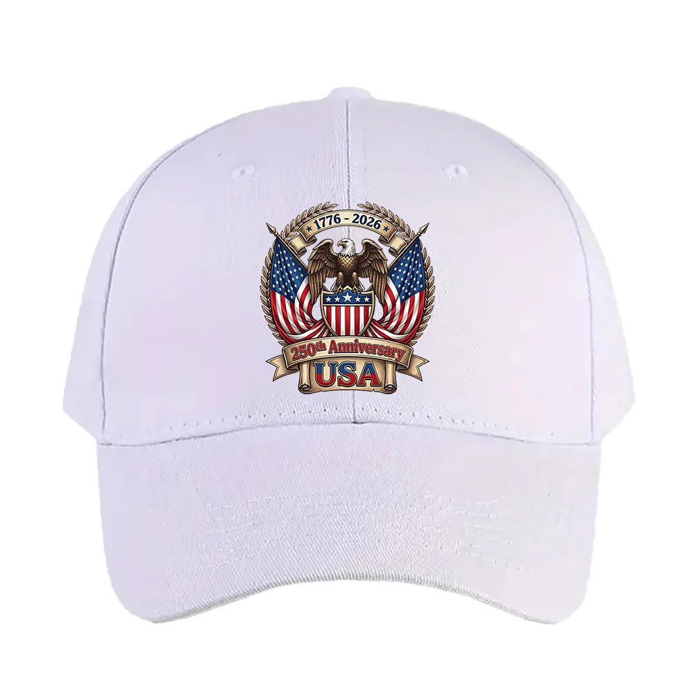 Gorra de béisbol para hombre y mujer, ajustable, para senderismo, pesca, sombrero para el sol, 250 años de la fundación de Estados Unidos, 4 de julio, 1776-2026