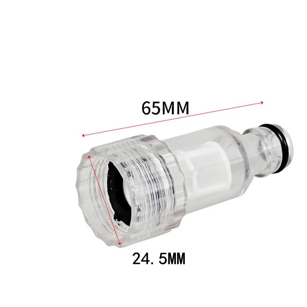 Transparent Car Washer Universal Plastic Machine Water Filter High-Pressure Connection Fitting Pressure Washer Cleaning Supplies