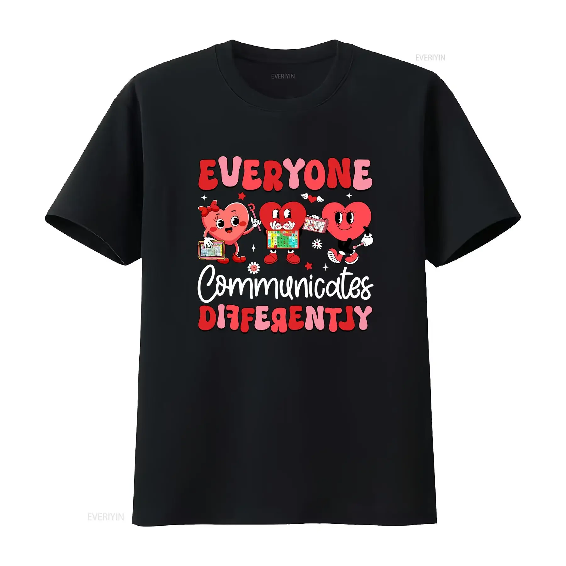 Valentine Idea 2025 T Shirt for Speech Therapy Heroes Embrace Communication vintage Washed homme designer clothes