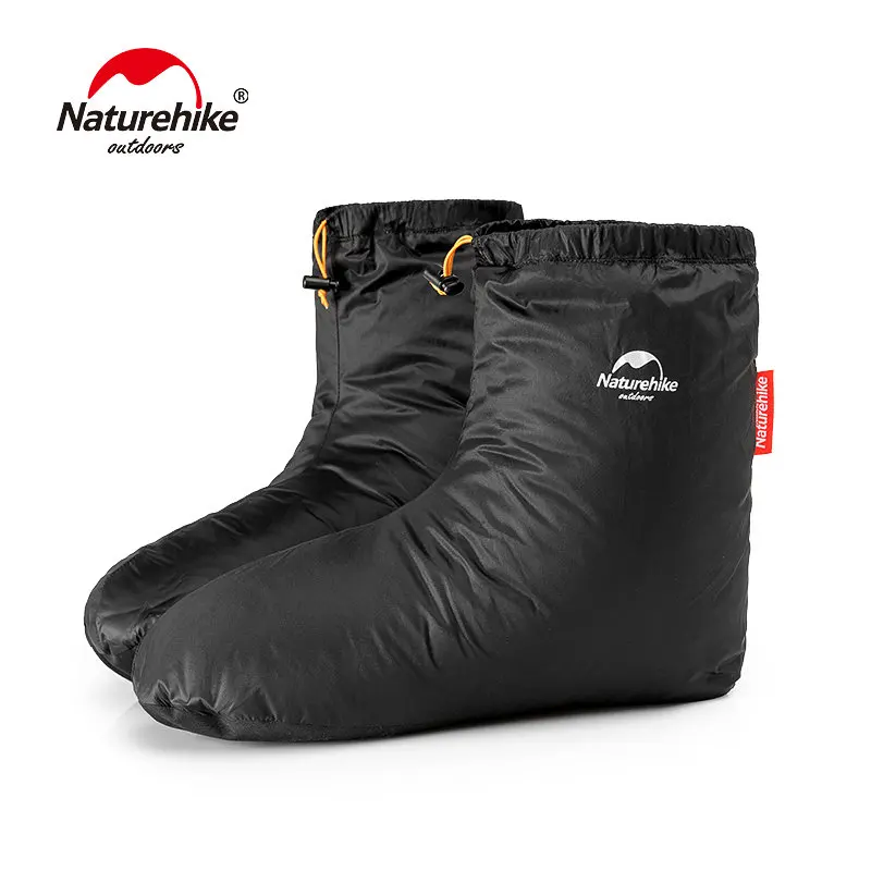 

Naturehike 90% White Goose Down Boots 700FP Down Shoe Covers Camping Indoor Unisex Winter Warm Feet Cover Windproof ForKeep Warm