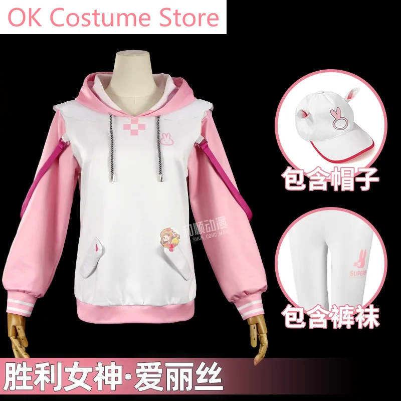 

Goddess Of Victory: Nikke Alice Ladies Sports Cartoon Jacket Cosplay Costume Cos Game Anime Party Uniform Hallowen Play Role