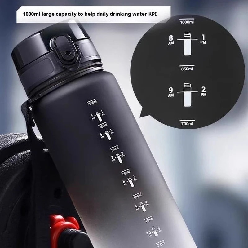 

Large Capacity Insulated Water Bottle Portable Sport Fitness Drinkware For Men And Women Gradient Design Heat Resistant Cup