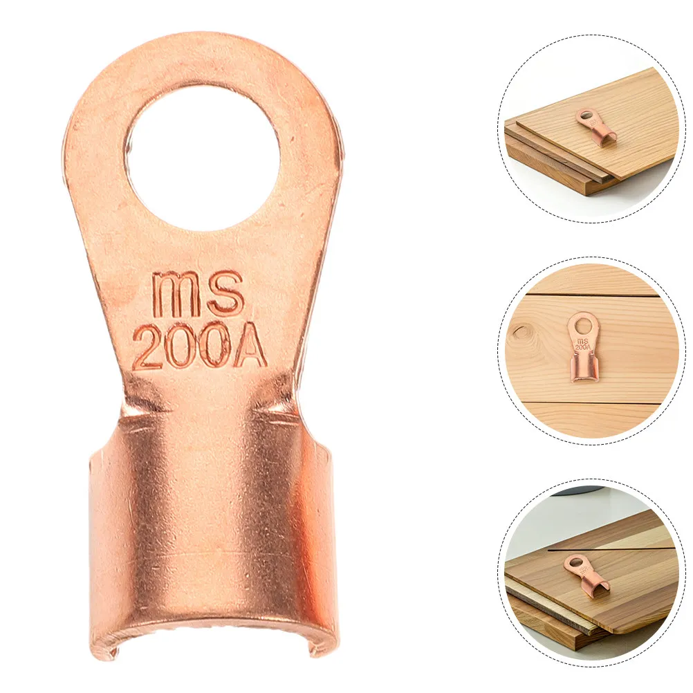 

10Pcs Open End Copper Crimp Connectors Heavy Duty Wire Terminal Lugs for Secure Electrical Connections Ideal for and