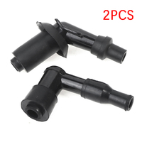 2pcs Universal Motorcycle Ignition Spark Plug Cap Motorcycle Cub Underbone Spare Moped Scooter Dirt Bike Straddle Type  Parts