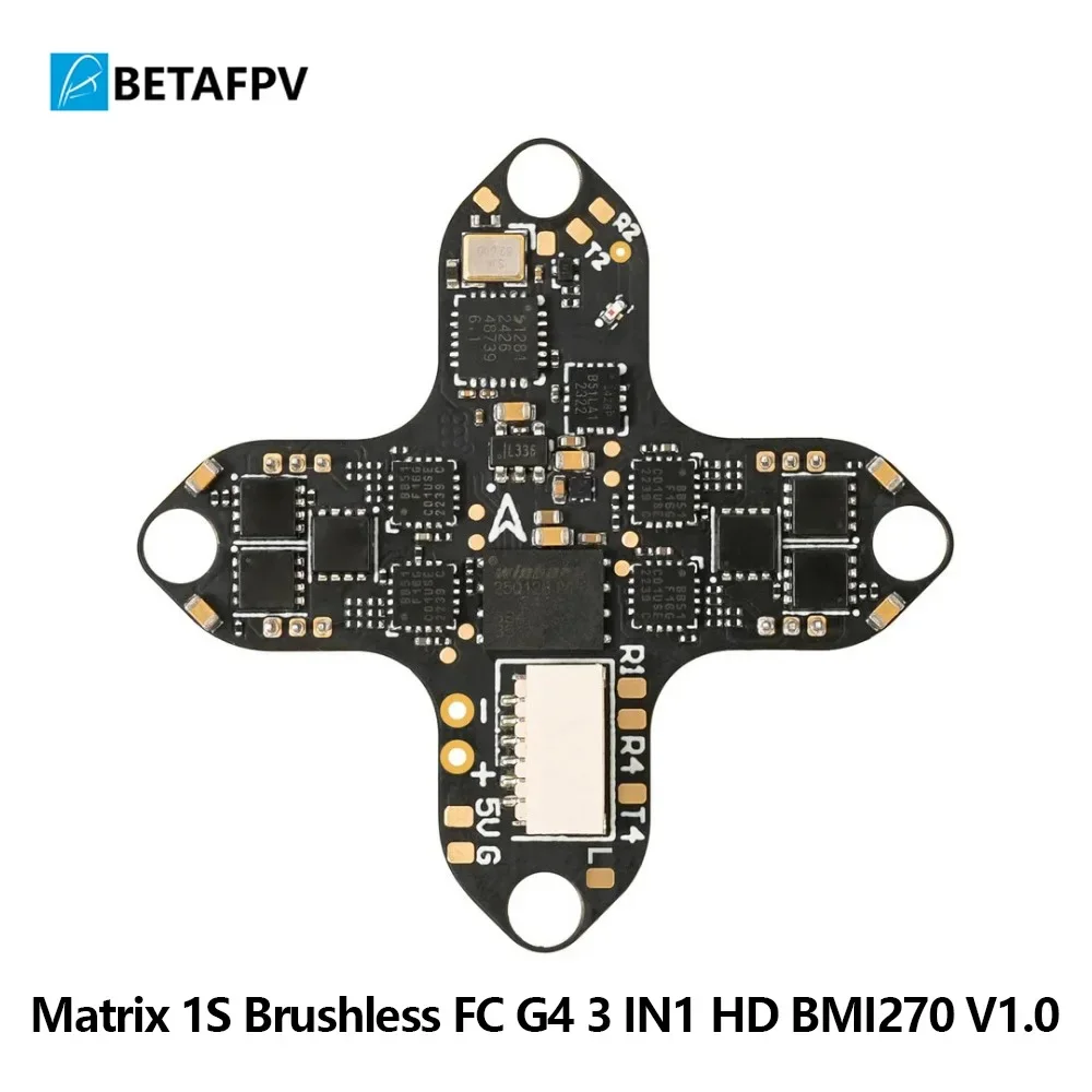 BETAFPV Matrix G4 3IN1 HD V1.0 1S Brushless Flight Controller BMI270 ELRS 2.4G RX 12A ESC for 1S HD Whoop Drone