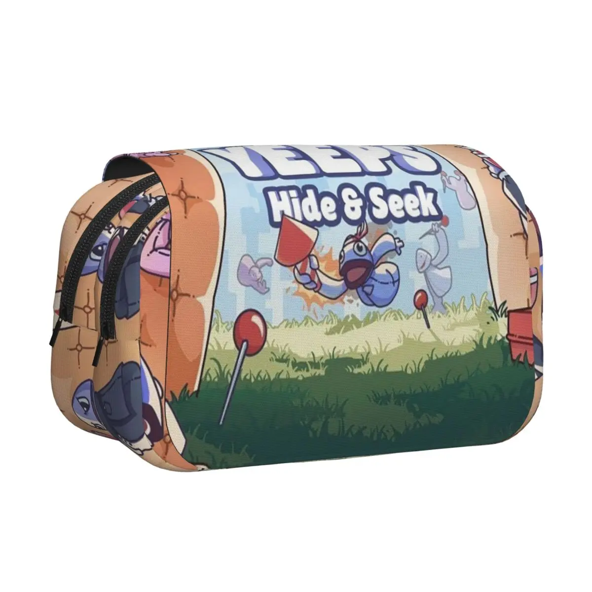 Yeeps Hide And Seek Pencil Case Pen Holder Hard Shell Leather Large Capacity Pen Box Pencil Bag for Students Gifts