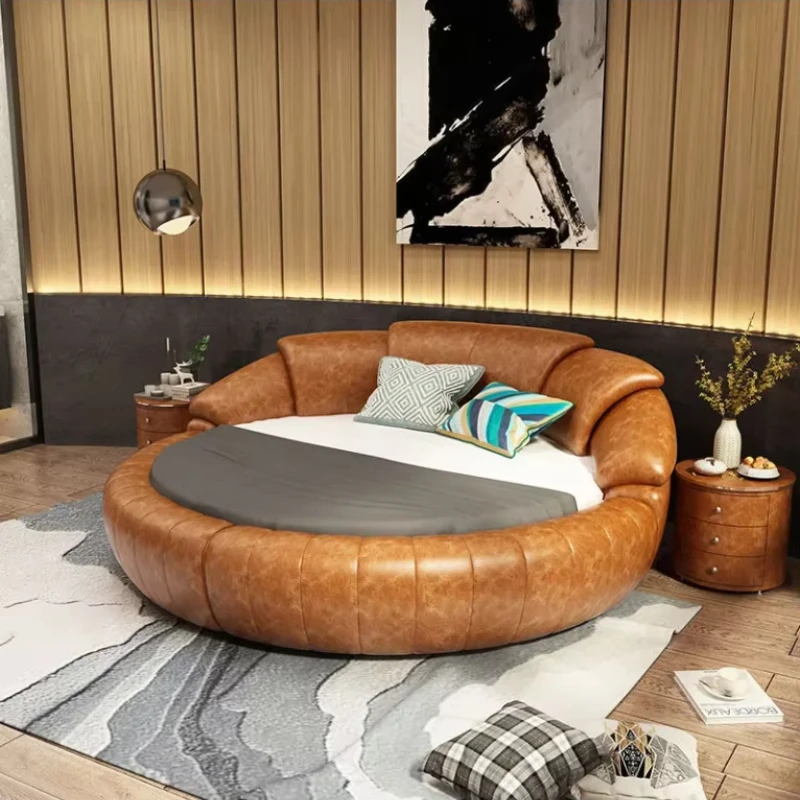 

King Size Round Bed Modern Simple Round Bed Bedroom Furniture Round Bed