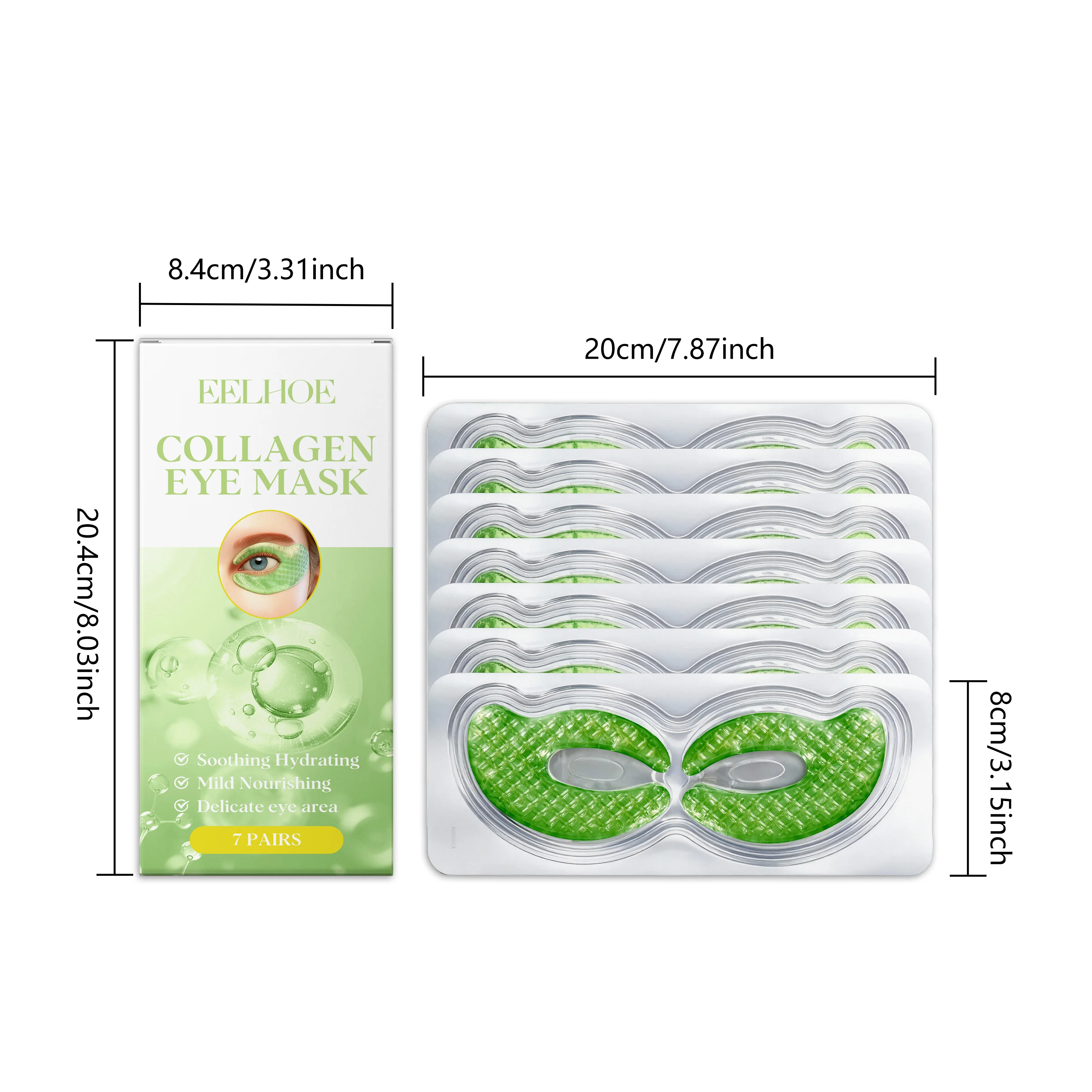 コラーゲンアイマスクパッチ保湿引き締めアンチダークサークル除去アイバッグ目ケアジェルマスクパッド目スキンケア