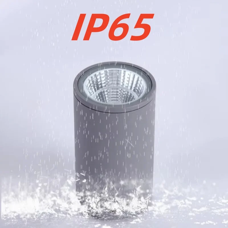 

IP65 открытый круглый водонепроницаемый точечный светильник, открытый квадратный балконный тент, открытый точечный светильник в ванной комнате