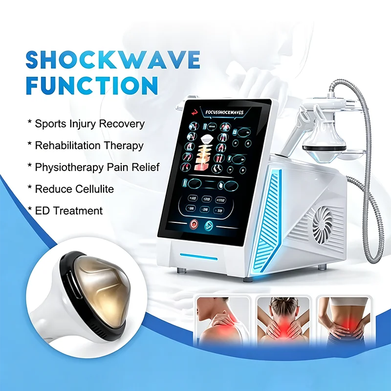 Extracorporeal  Focus Shockwave Therapy Device  Relieve Pain  Promote Blood Circulation Focused Physiotherapy Shockwave Machine