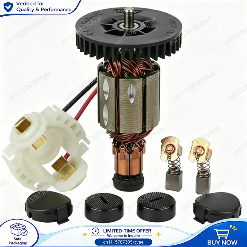 Brush Holder Kit with Caps Armature for Makita CB430 BGA450 BGA452 DGA452 Angle Grinder Replacement Parts