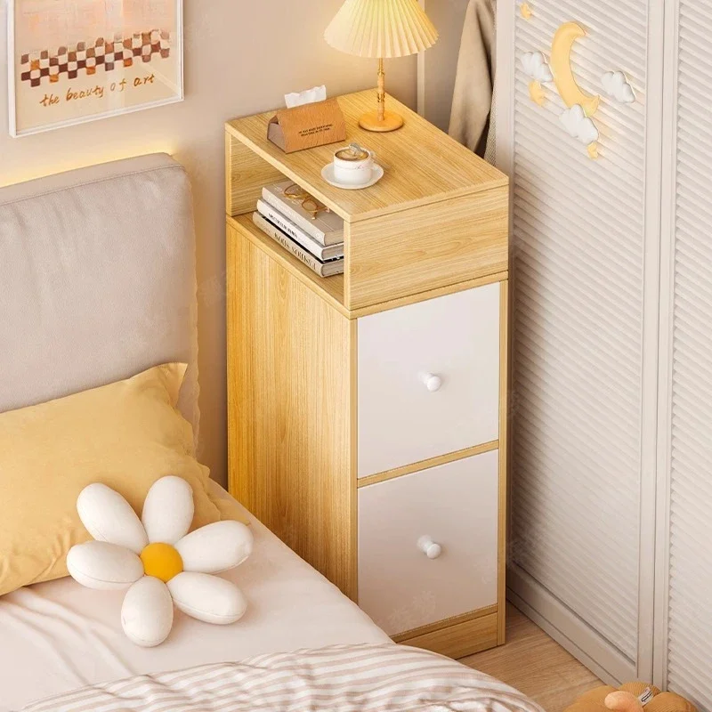 Premium Super narrow bedside table simple modern bedroom crevice cabinet